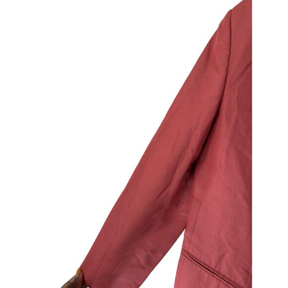 Talbots Blazer Pink Double Breasted Gold Button Vintage Office Work Size 6 - Picture 8 of 14